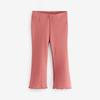 Autumn and Winter Girls' Pink Pullover Sweatshirt Set 2025 Autumn Children's Stylish Top with Flared Long Pants