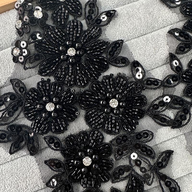 Handmade Patch Applique Multiple Styles Sequin Decorative Fabric Patch Stereoscopic Pearls Sewing Supplies Fashion Accessories