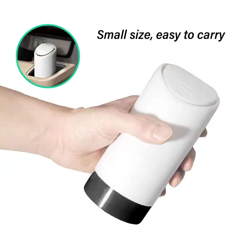 Car Garbage Can with Lid, Leakproof Vehicle Automobile Cup Holders Car Trash Can, Small Trash Bin Storage Box