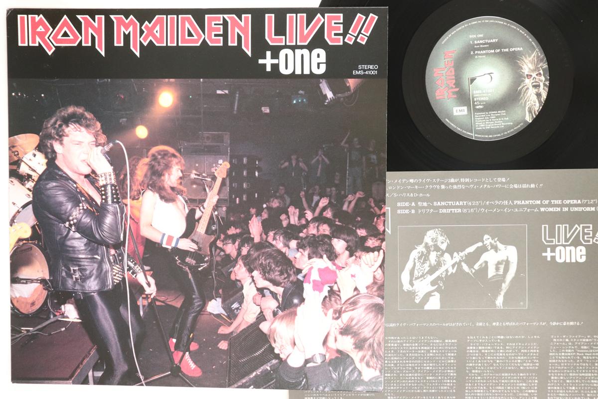 12-дюймовая пластинка IRON MAIDEN Live One EMS41001 EMI 1980 Япония Металл Б/у