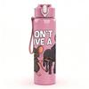 1PC Mouse Donkey Funny Cartoon 750ml Color Plastic Sports Water Bottle Leakproof Flip Straw Lid Suitable for Sports Office Home Use