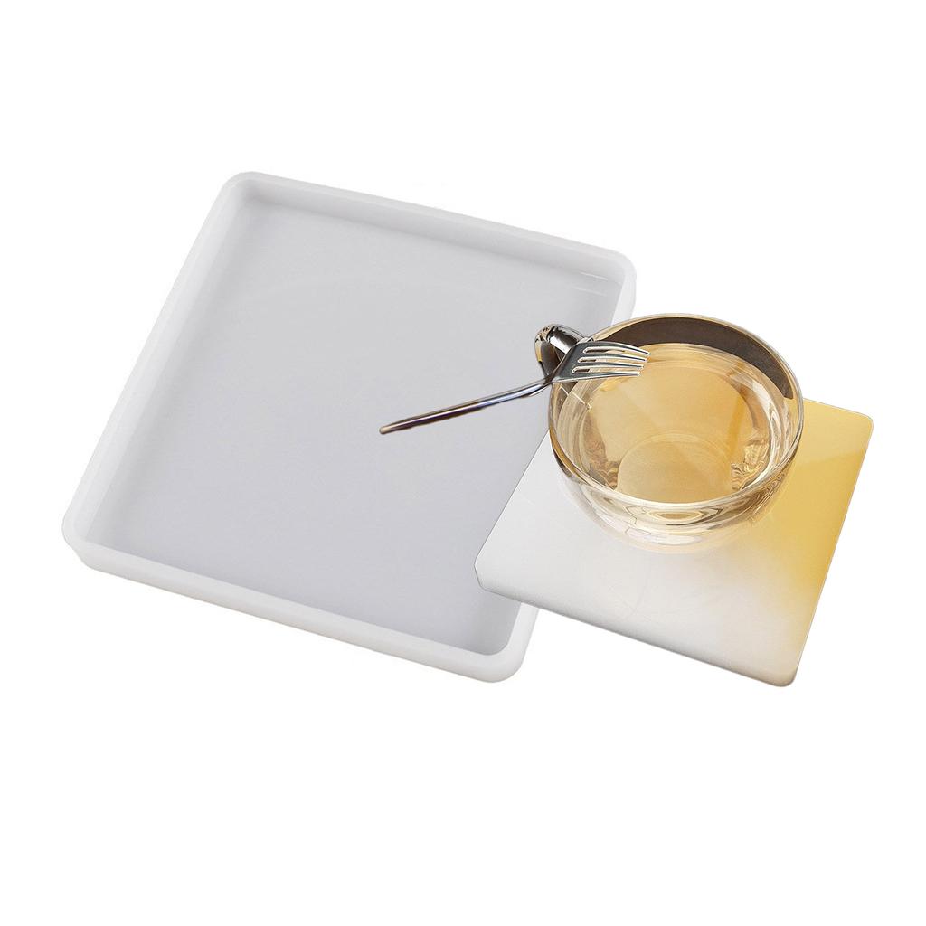 Versatile Silicone Casting Mold Epoxy Resin Mold Versatile Round/Square Coaster Ornaments Mould Jewelry Making Tool