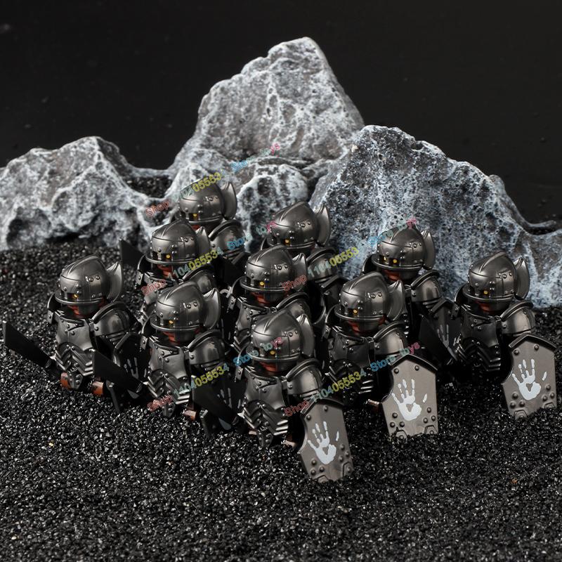 Movie Series Orc Uruk-hai Army Action Figures Mini Bricks Doll Assemble Building Blocks MOC DIY Toys for kid gift