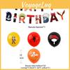 Themed Anime Naruto Birthday Party Ballon Banner Cake Topper Party Decoration