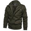 Men's  Winter Military Clothing Zipper Pocket Loose Breathable Coat
