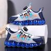 2025 Spring and Autumn New Boys' Sports Shoes Mesh Breathable Non-slip Rotating Buckle Soft Sole Lightweight Shoes Tide