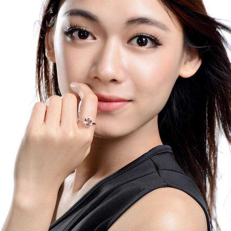 Sace Gems Classic Copper Alloy Zircon Ring Ladies Jewelry Wedding Promise Party Gift  Open