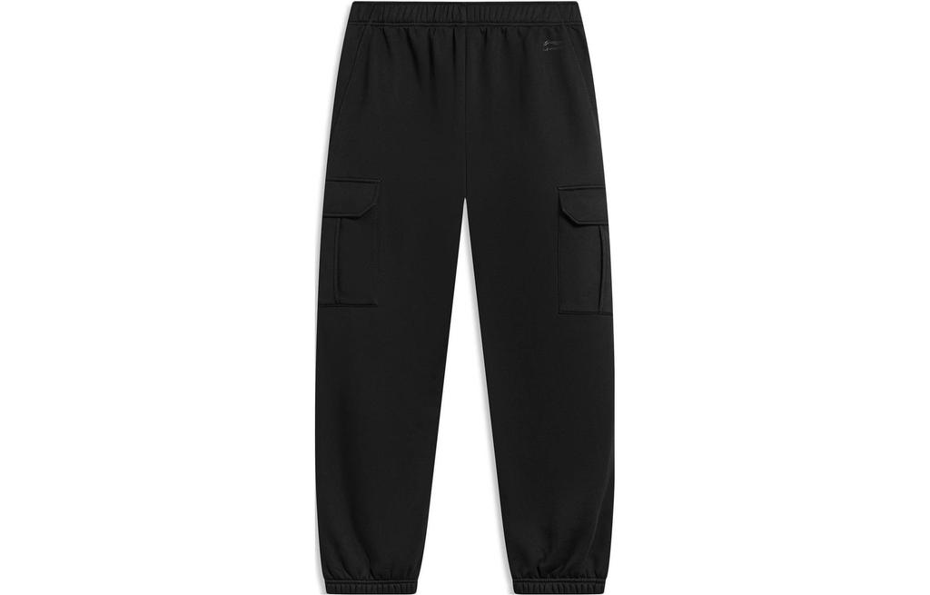 Li Ning Sports Lifestyle Collection Sports Fashion Collection Knitted Sweatpants Men's Black AKLTB21-4