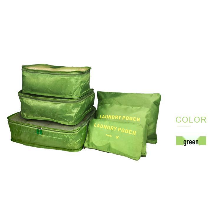 Oxford Cloth Travel Storage Bag Set - 6-Piece Organizer for Clothes & Underwear