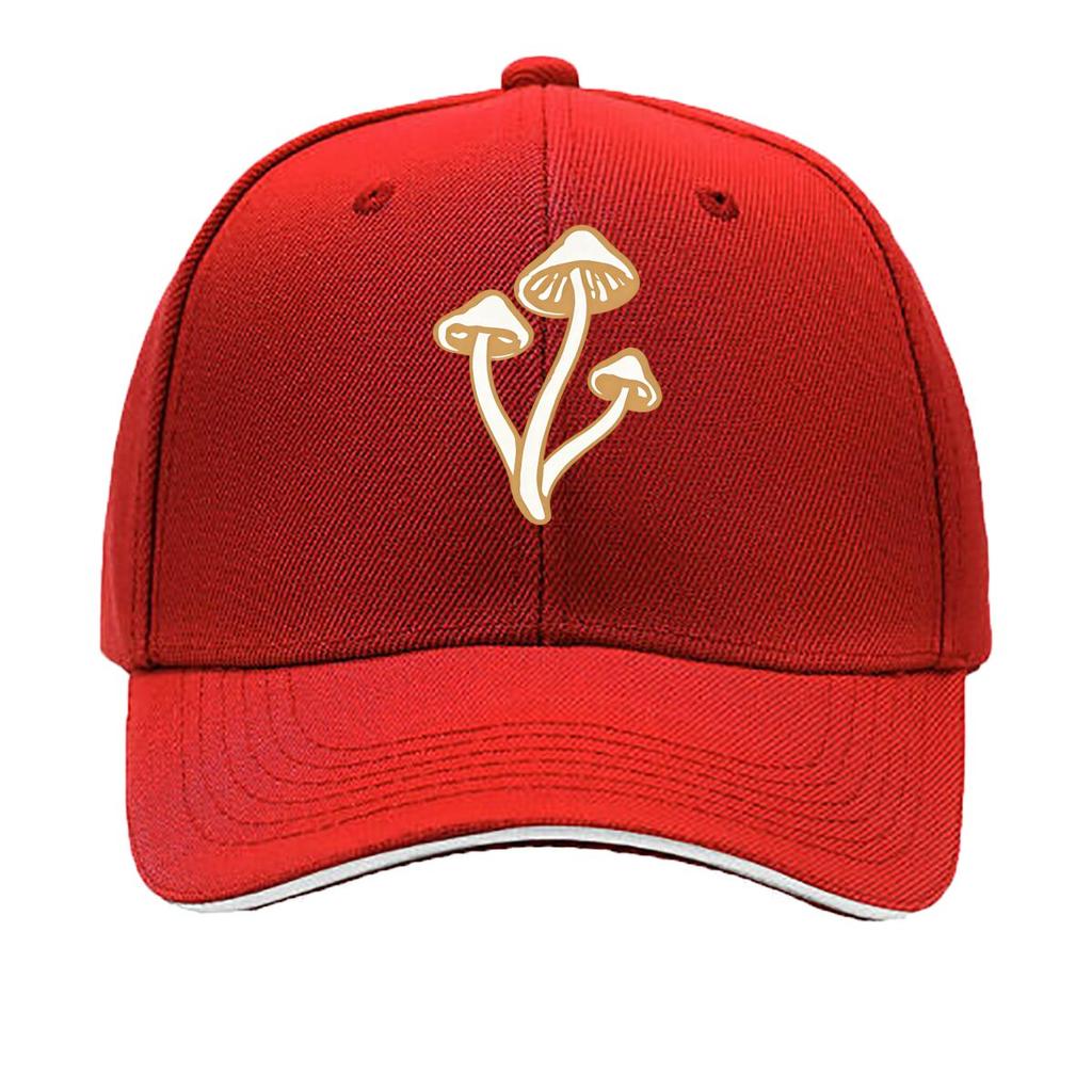 Breathable Mushroom Baseball Cap Adjustable Golf Hat for Unisex and Women YK Couple Dad Hats Unisex S Sandwich Baseball Cap