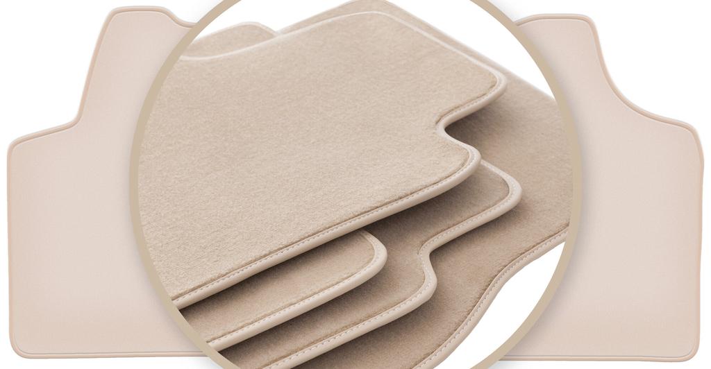 PREMIUM beige floor mats for: Fiat Scudo II delivery van 2007-2016
