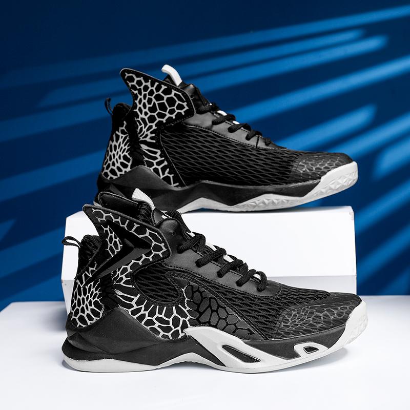 Buy Man Light Basketball Shoes Air Breathable High Top Basketball