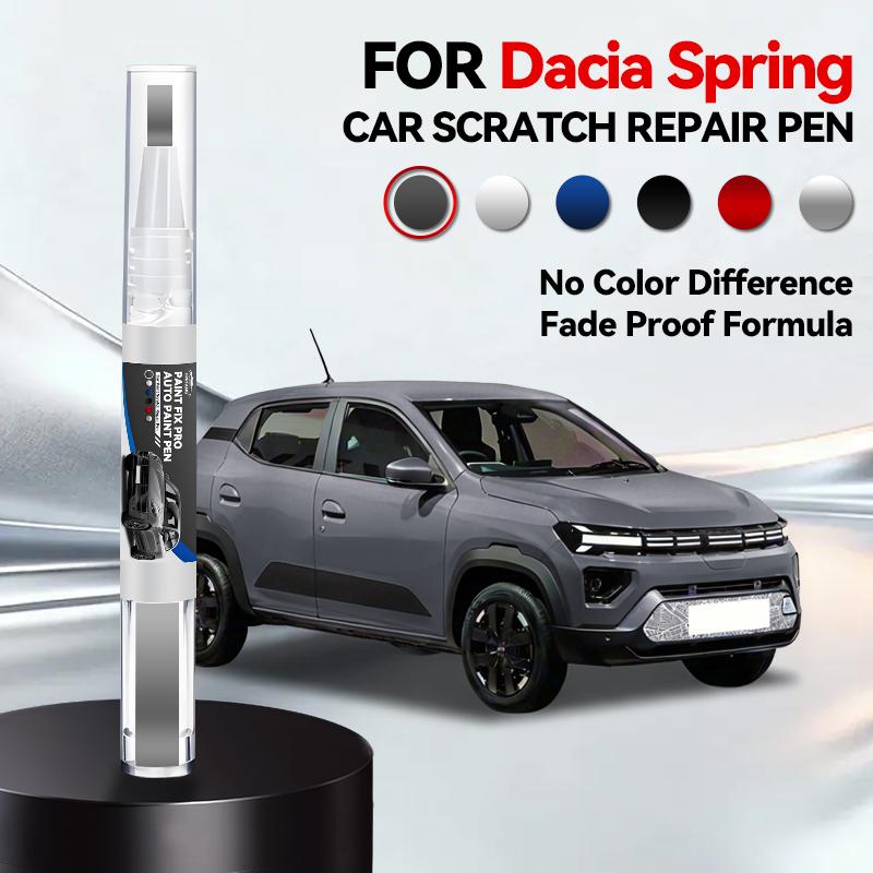 Autolack-Reparaturstift für 2021-2025 Dacia Spring Lackkratzer-Reparatur Zubehör Blau Rot Grün Schwarz Grau Beige Weiß
