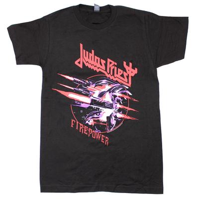 Mens Judas Priest Firepower T-shirt Small Black
