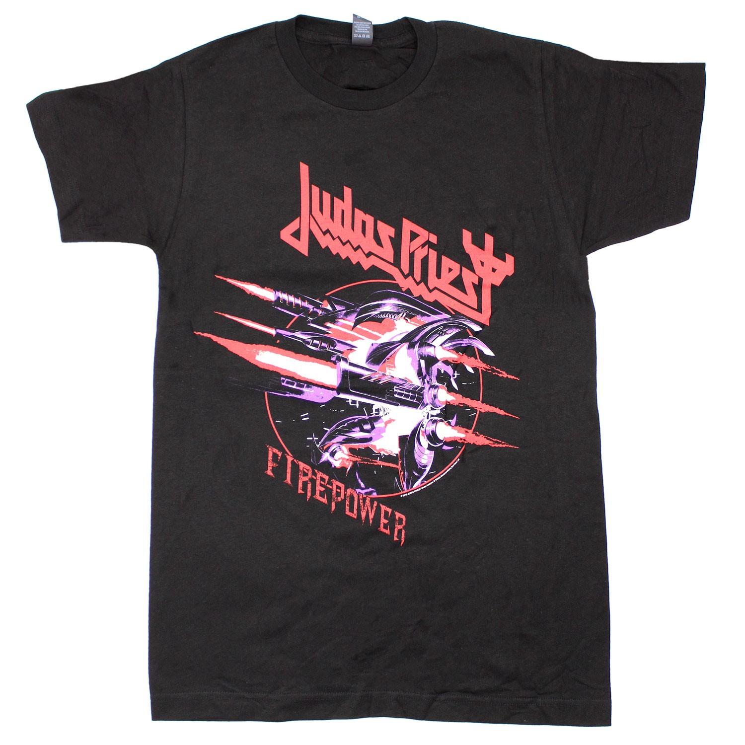 Mens Judas Priest Firepower T-shirt Small black XXXXL