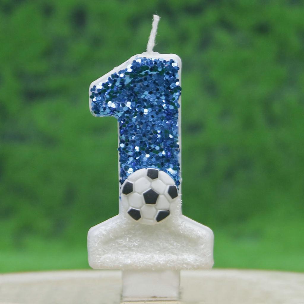 Creative Football Digital Birthday Candles
