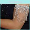 Fashion Flower Zircon Bracelet With Water Hand Chain For Summer Party Wear