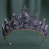 DIEZI Vintage Fashion Luxury Opal Rhinestone Crystal Tiara For Women Wedding Party Elegant Bridal Bride Crown Hair Accessories