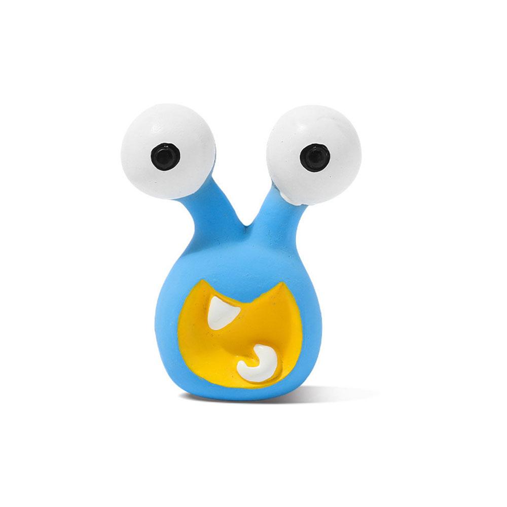 

Pet Latex Toy Cartoon Alien Monster - Dog Chew Toy, Bite-Resistant, Squeaky, for Puppies Small Dogs, Teething Cleaning, жовтий