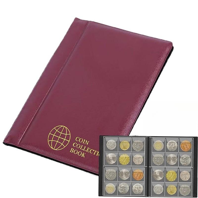 120/60 Grid Commemorative Coins Storage Organizer Clear PVC Money Holder Album Large-Capacity Coin Binder Collection