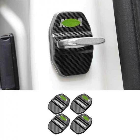 For BMW X3 G01 X4 2018- Carbon Fiber Steel Door Lock Buckle Protection Trim