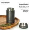 TAIC Pure Titanium Sealed Travel Tea Caddy