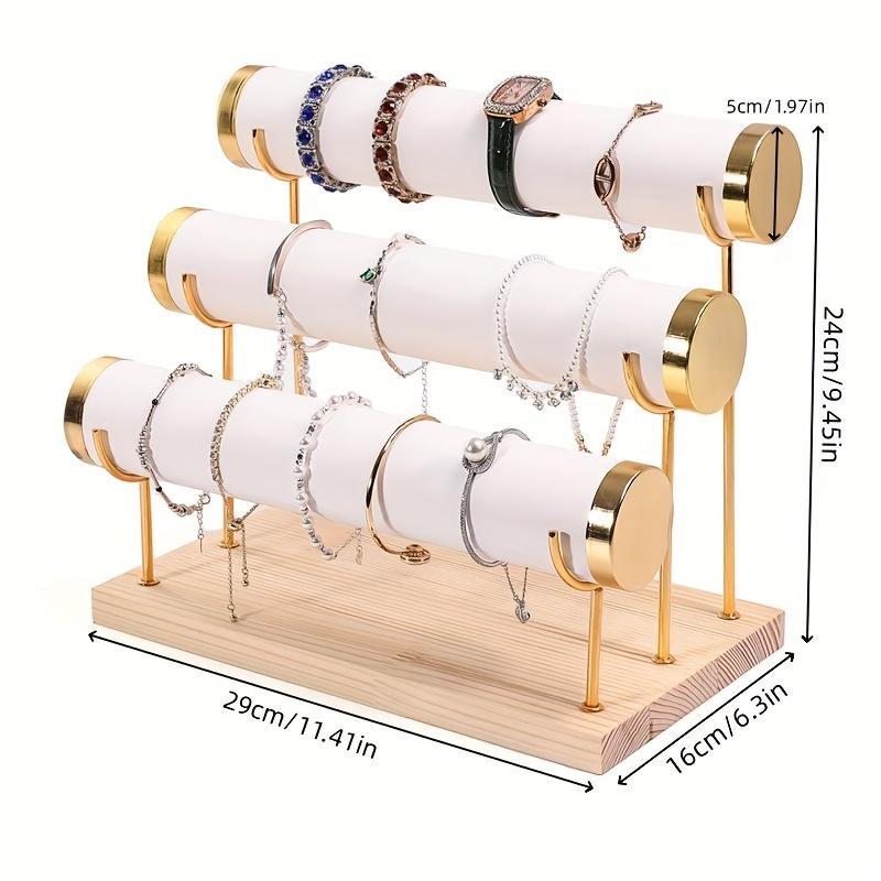 Jewelry Rack Wooden Bracelet Holder For Women & Men Ideal Choice For Gifts Display Bracelet Rack Watch Storage Rack