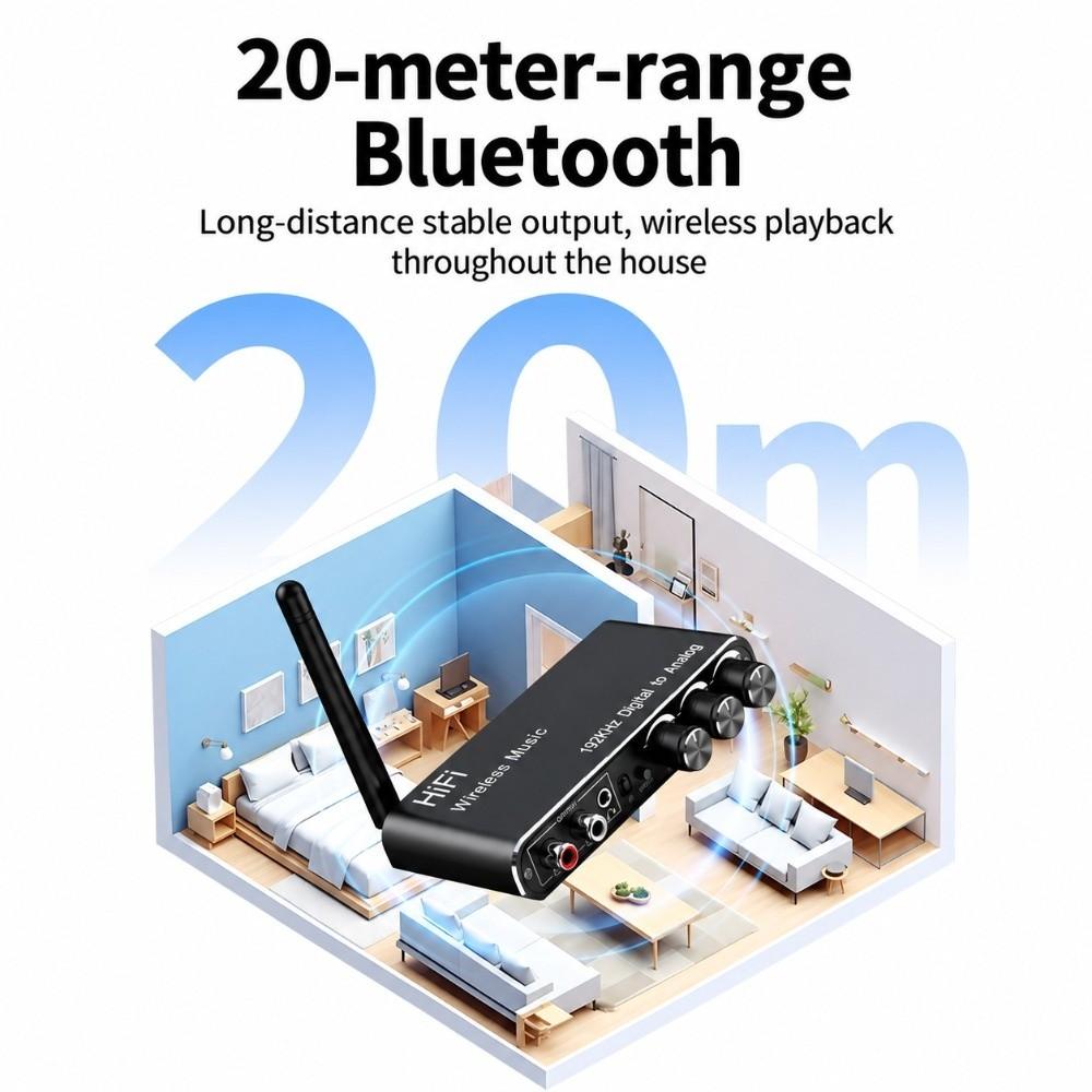 USB Playback Bluetooth Audio Receiver Bluetooth 6.0 Wireless Music Converter TV Audio