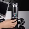 Smart Insulation Cup Car Thermos Mug Water Bottle For Alfa Romeo STELVIO Giulia 159 Giulietta 147 Mito 156 MTO Car Accessories