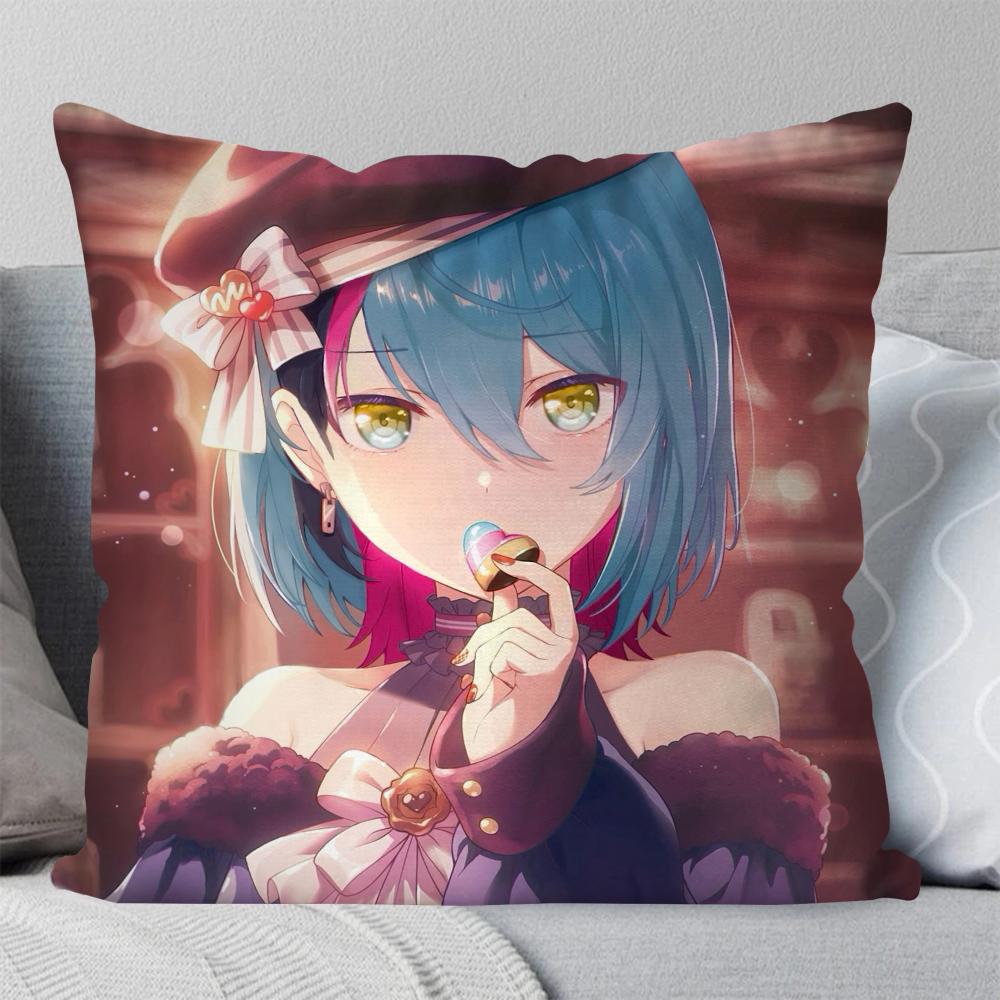 Kiritani Haruka Animation Game Project Sekai Pillow Case Square Pillow Bedroom Sofa LeisureCar Living Room Home Decoration 40X40