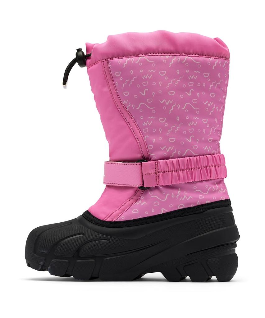 Sorel Flurry Size Orchid and Black Kids' Boots, Print, 19.0cm,
