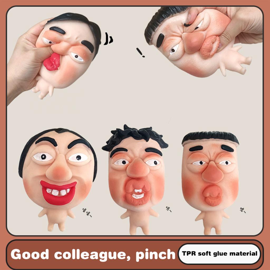 Hässlicher Gesichtsausdruck Charakter Stressabbau Spielzeug Lustig Kreativ Langsam Zurückfederndes Spielzeug Lustige Maskenpuppen Quetschspielzeug Erwachsener Kind Geschenk