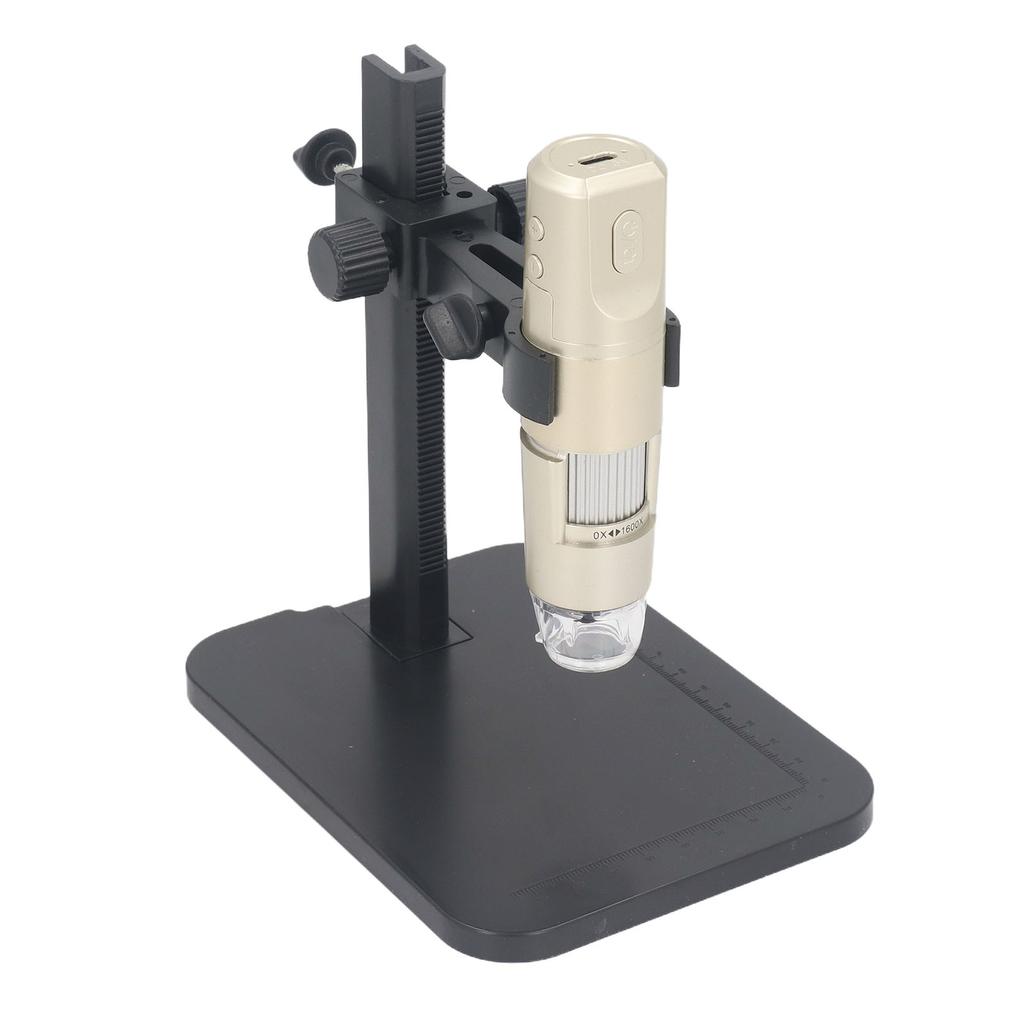 WiFi USB Digital Microscope 1600X High Definition Portable Wireless Microscope Camera with Adjustable Stand
