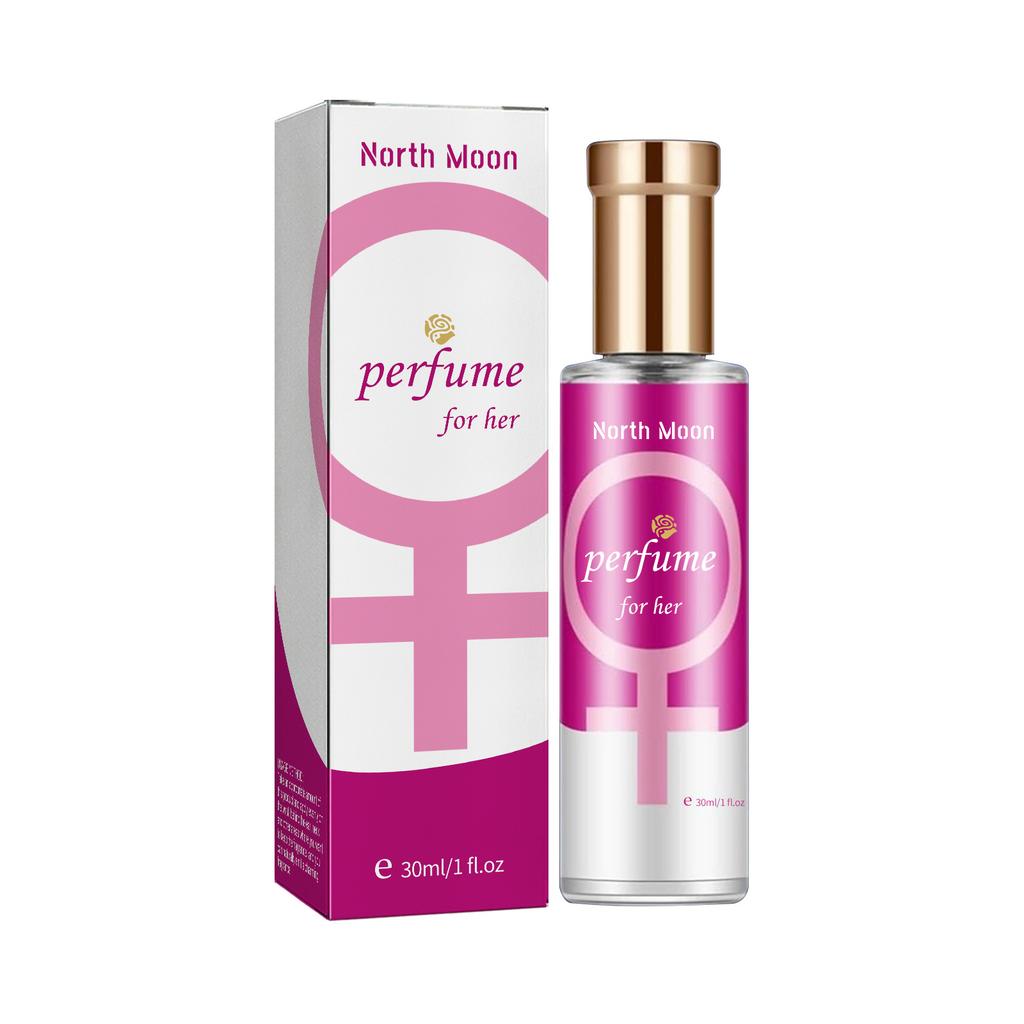 North Moon Charming Fragrance Perfume for Couples, Sandalwood, Cedar, Musk, 30ml