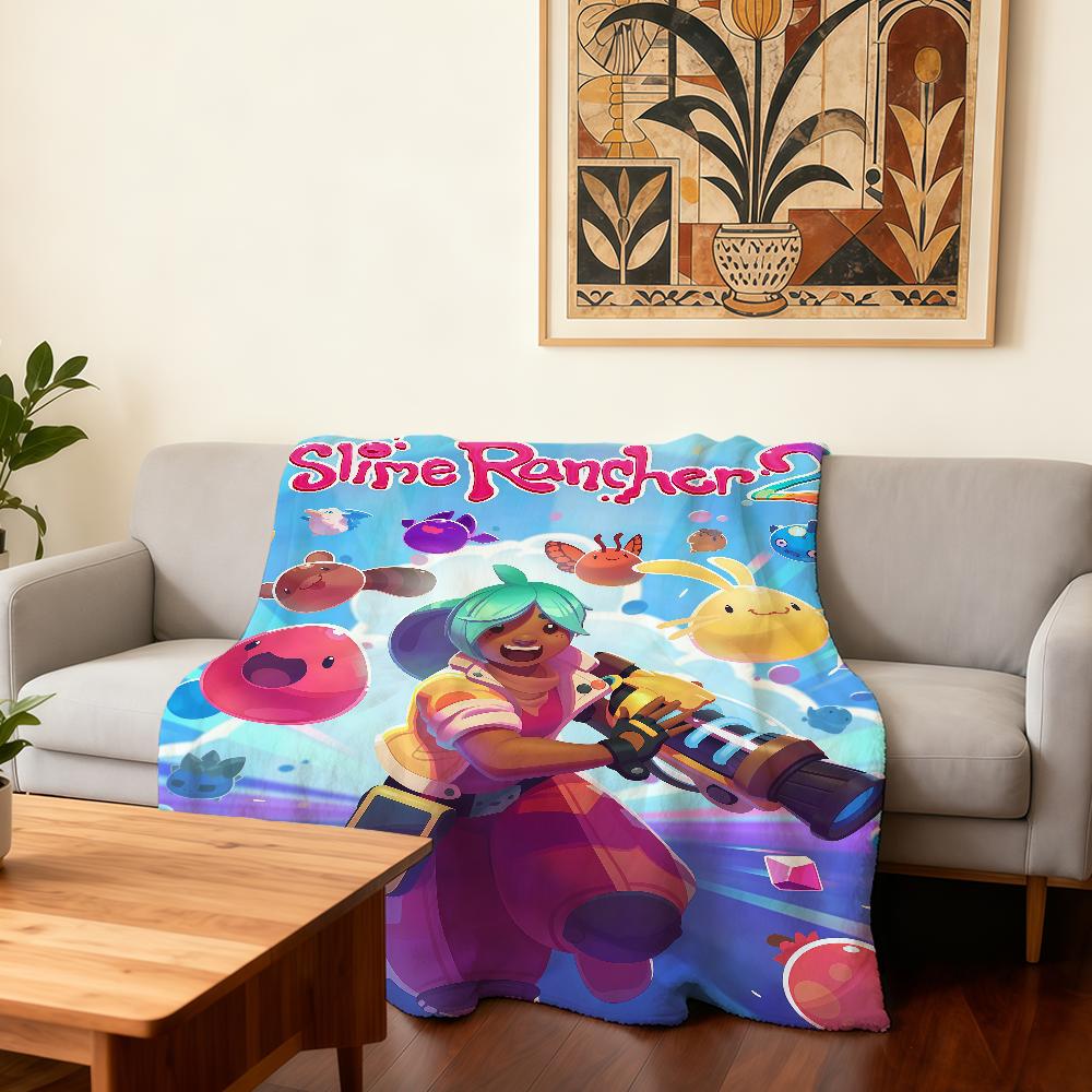 Game S-Slime Rancher 2 Blanket Super Warm Comfortable Plush Throw Blanket Child Home Sofa Bedroom Gift 30x40in