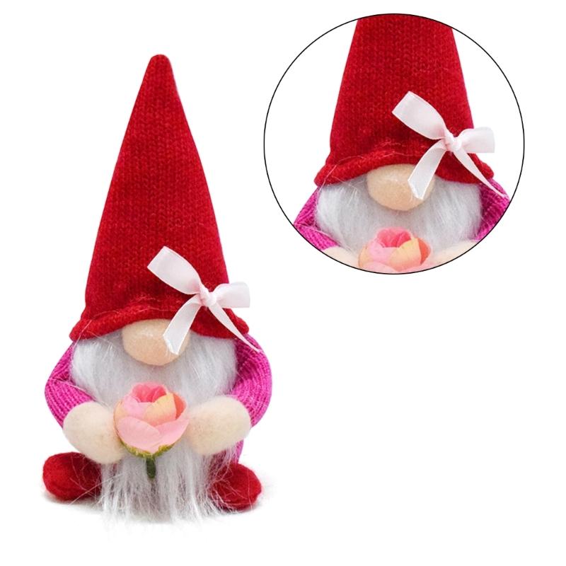 Ornamen for Valentine's Day Celebration Essential Party Decoration Delicate Faceless Stuffed Toy Figurine for Gatherings