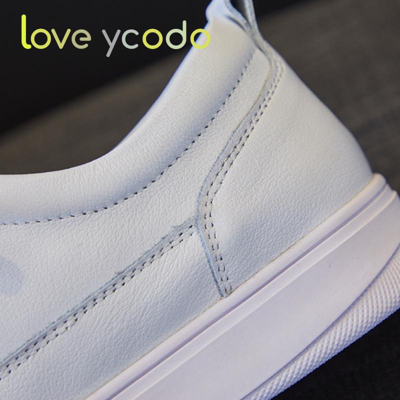 Spring and Autumn Leather Women's Shoes Flat Large Size Leather Sports Casual Loafers