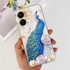 For Xiaomi Poco C65 Case for PocoC65 Silicone Funda Para Capa Coque Soft Phone Cases Back Cover Marble Flower Pattern Shockproof