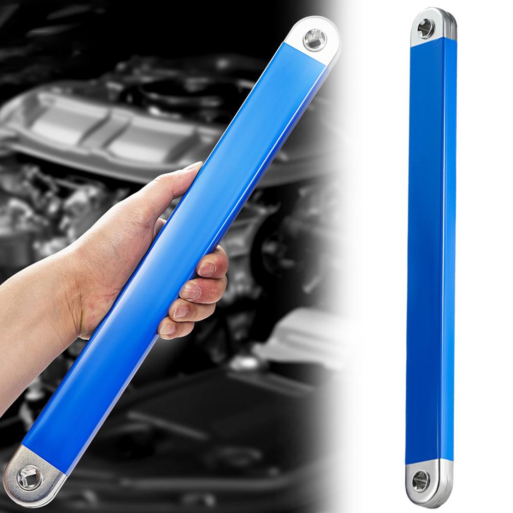 

39cm Ratchet Extension Wrench with 4 Adapters Dual-purpose Wrench Universal Multitool for Car Vehicle Auto Replacement Parts синий