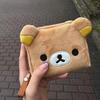 Cute Japanese-style Wallet Cartoon Teddy Bear Coin Purse Folding Portable ID Card Holder Friend's Gift