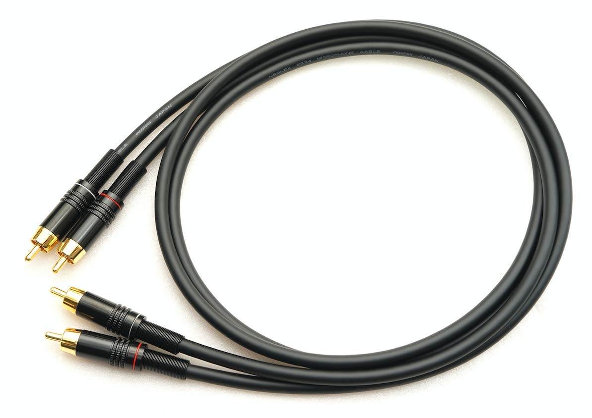 

MOGAMI 2534 фосфорная бронза красно-белый линейный 2-парный RCA-кабель (2м)