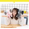 Jucării de pluș umplute cu elefant gri de 25 cm Animale Kawaii Pernă umplută pentru dormit moale păpușă Plushie pentru camera bebelușului Cadouri decorative