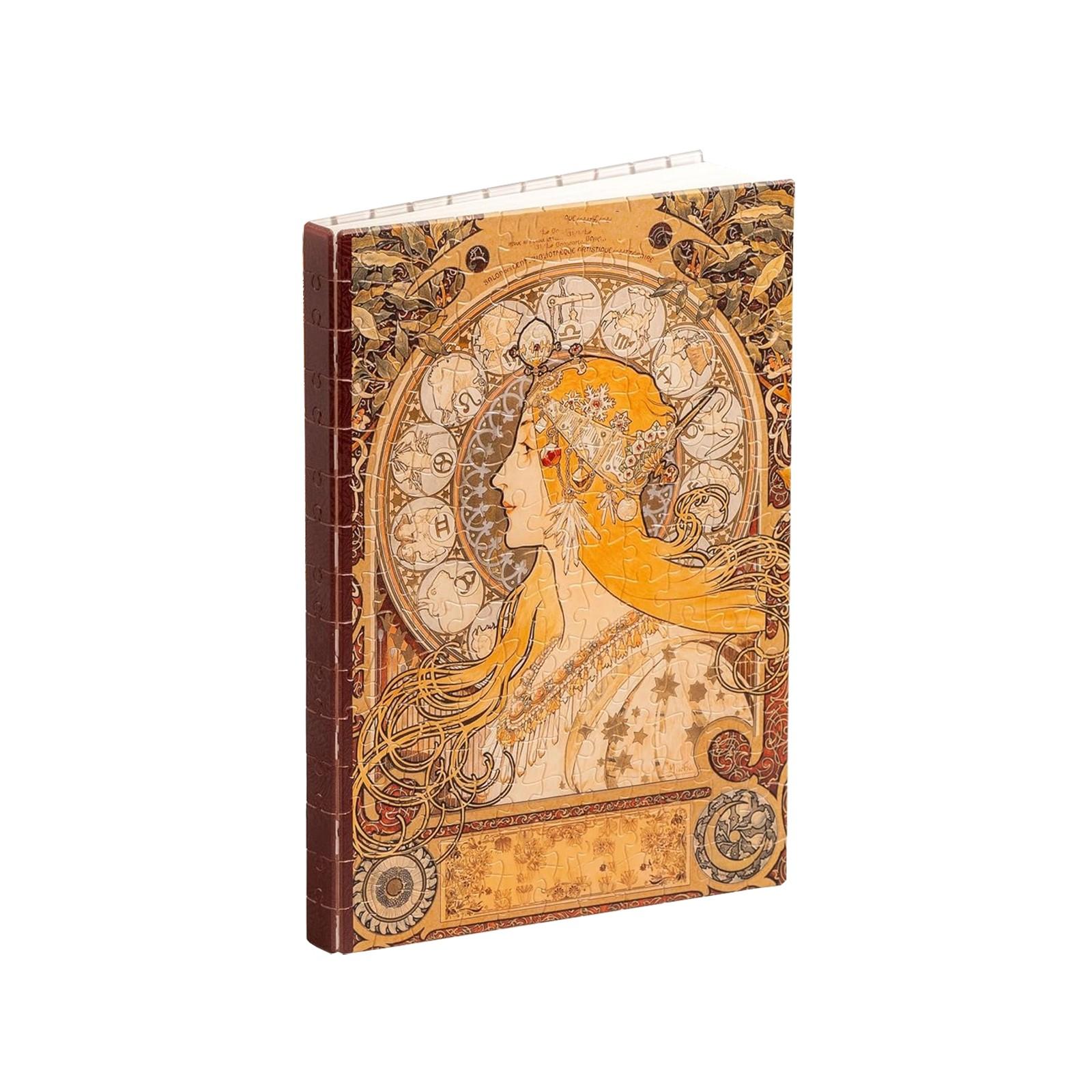 

Puzzle Journal For Adults - The Times Of The Day Unique A5 Book Cover Puzzles Gift & Home Décor With Plastic Puzzle Artwork For Notebook One Size