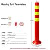 Reflective Elastic Traffic Barrier Post