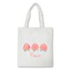 Fashion Kawaii Canvas Bag Summer Lemon Print Women Shoulder Bag White Large Capacity Reusable Shopper Bag Female Handbag