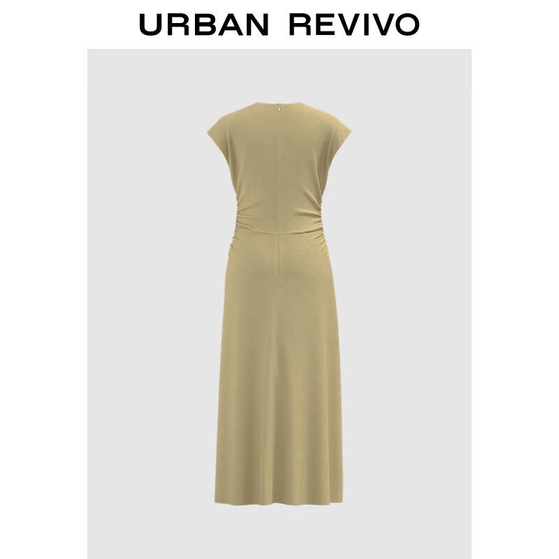 

UR 2025 Spring Casual Pleated Sleeveless Maxi Dress S