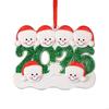 Handmade Snowman Couple Holiday Decoration Resin Materials Decorative Hanging Ornament for Seasonal Display