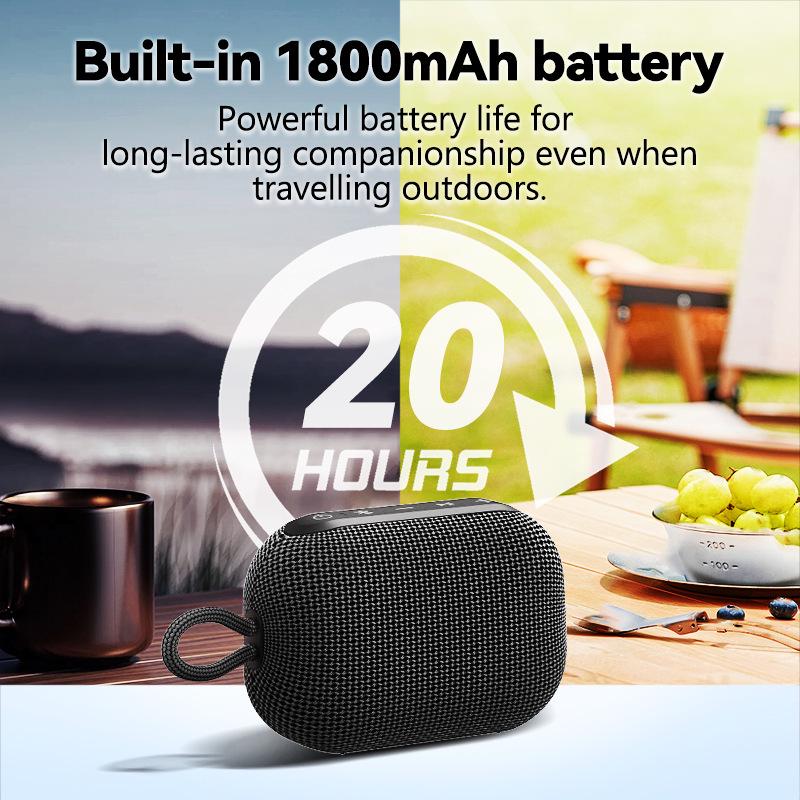 4GO Waterproof Portable Bluetooth Speaker: High-Quality Sound, Outdoor Wireless Mini Subwoofer