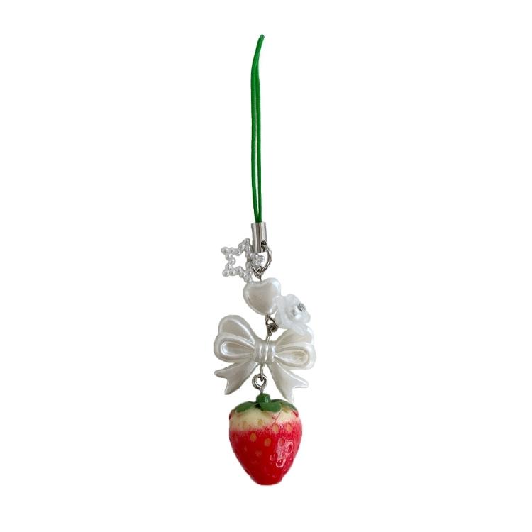 

Phone Charm Handmade Bowknot Phone Jewelry Resin Bowknot Keychain for Party