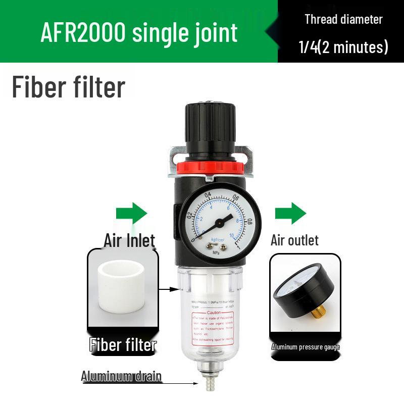 AFC2000 Luftdruckregelventil mit Öl-Wasser-Abscheider und AFR Druckminderfilter